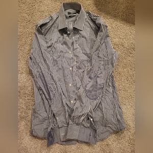 HUGO BOSS 39 15 1/2 Slim Fit Button Up Dress Shirt